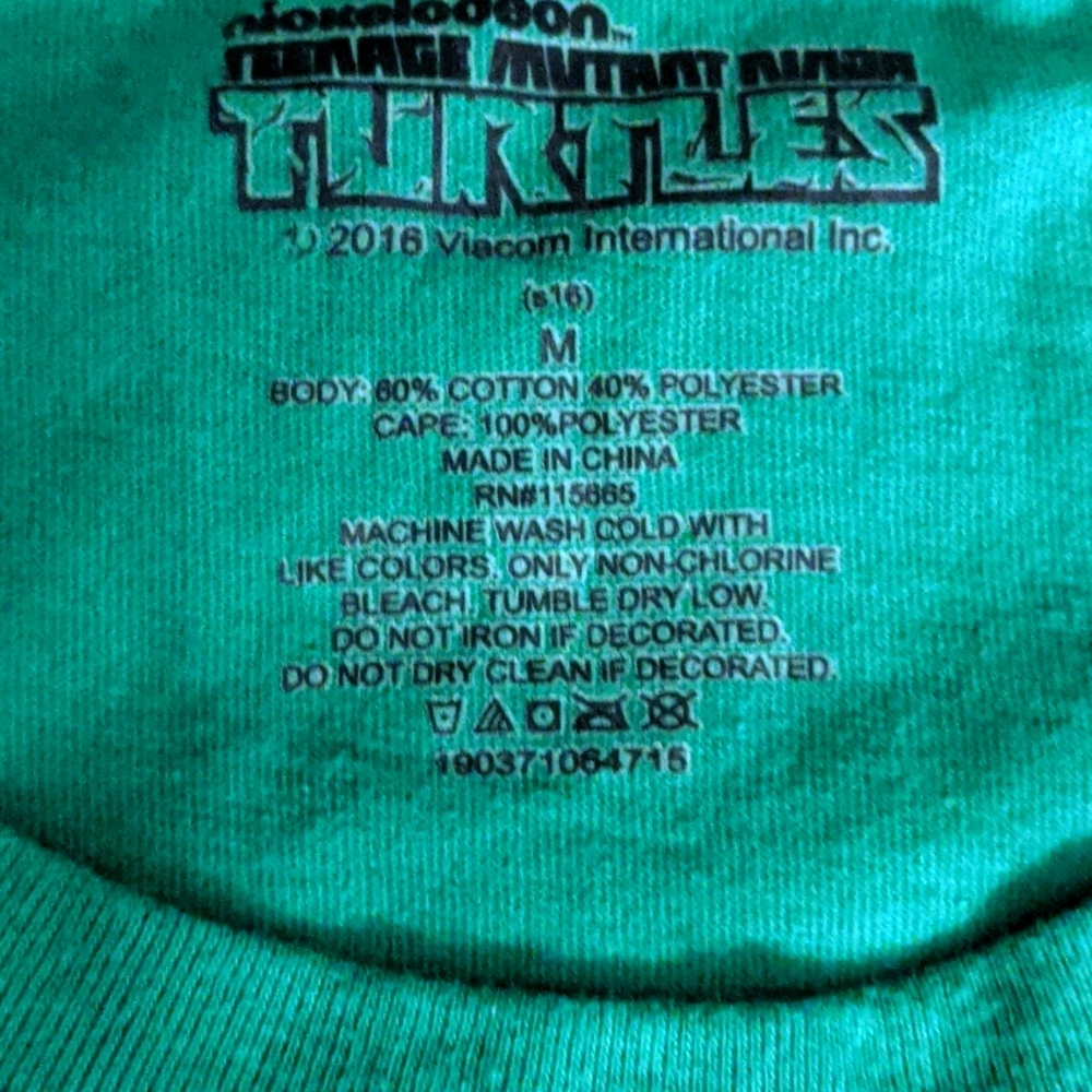 Teenage Mutant Ninja Turtles women's top with cape - Picture 6 of 6